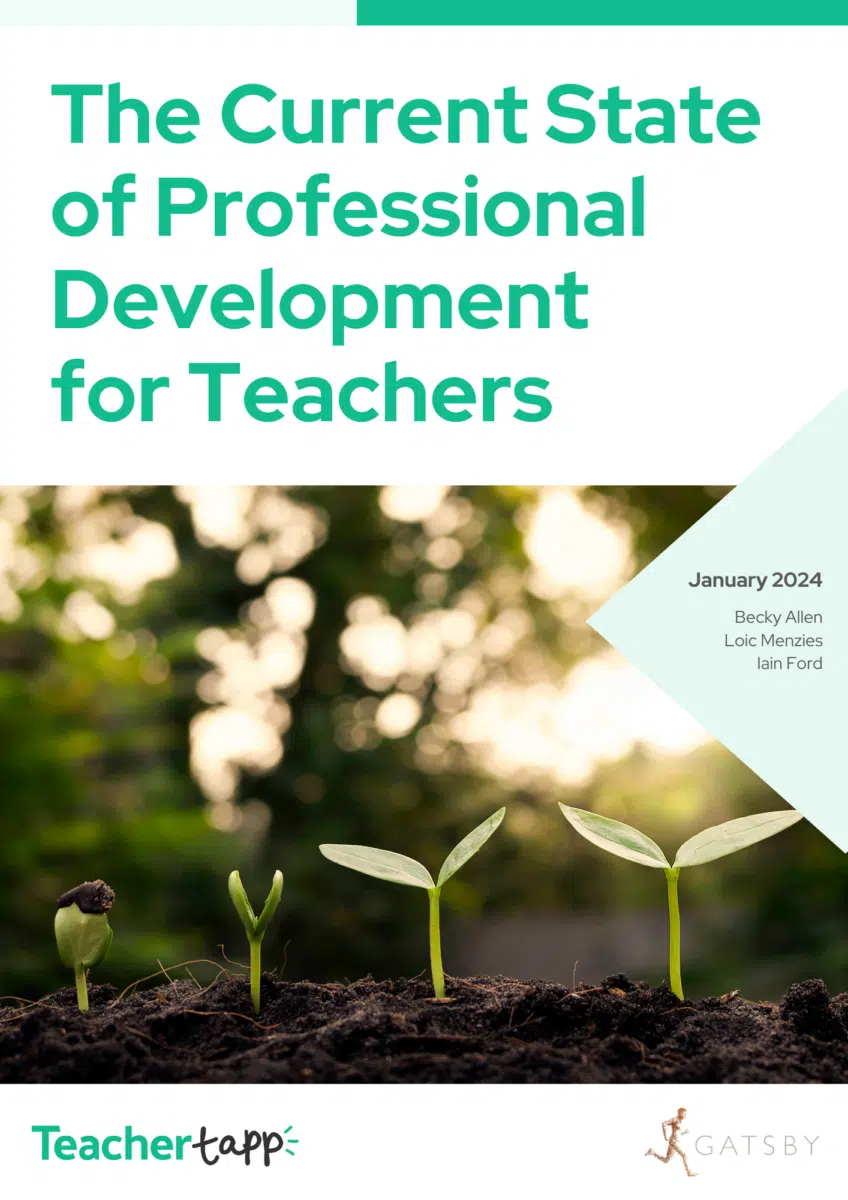 The Current State of Professional Development for Teachers - Teacher Tapp