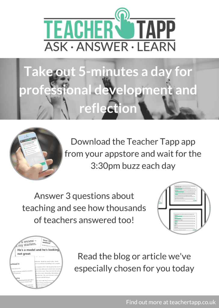 Talking about Teacher Tapp! - Teacher Tapp