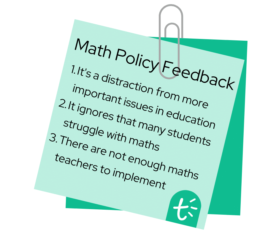 Maths to 18 policy responses